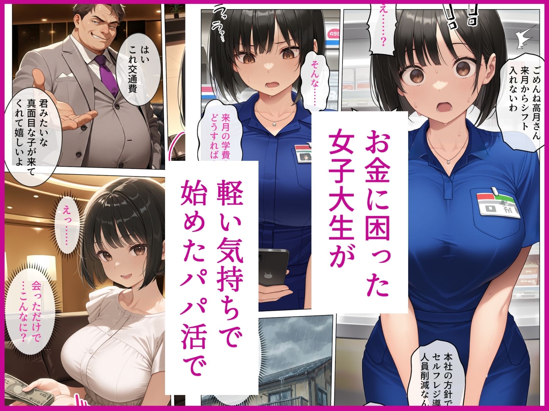 【総集編】パパ活シリーズ 〜脅迫・パパ活で堕とされる女たち〜 完全メス堕ち4作品収録 サンプル画像4
