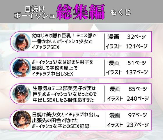 【総集編】ボーイッシュ美少女とイチャラブ中出しSEX サンプル画像1