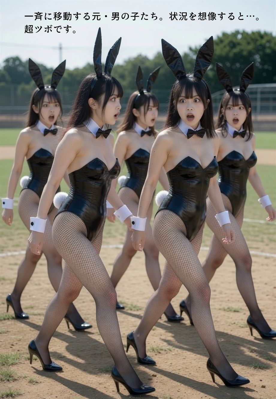 【衝撃！】バニーガールにされていく男たち  画集 サンプル画像3