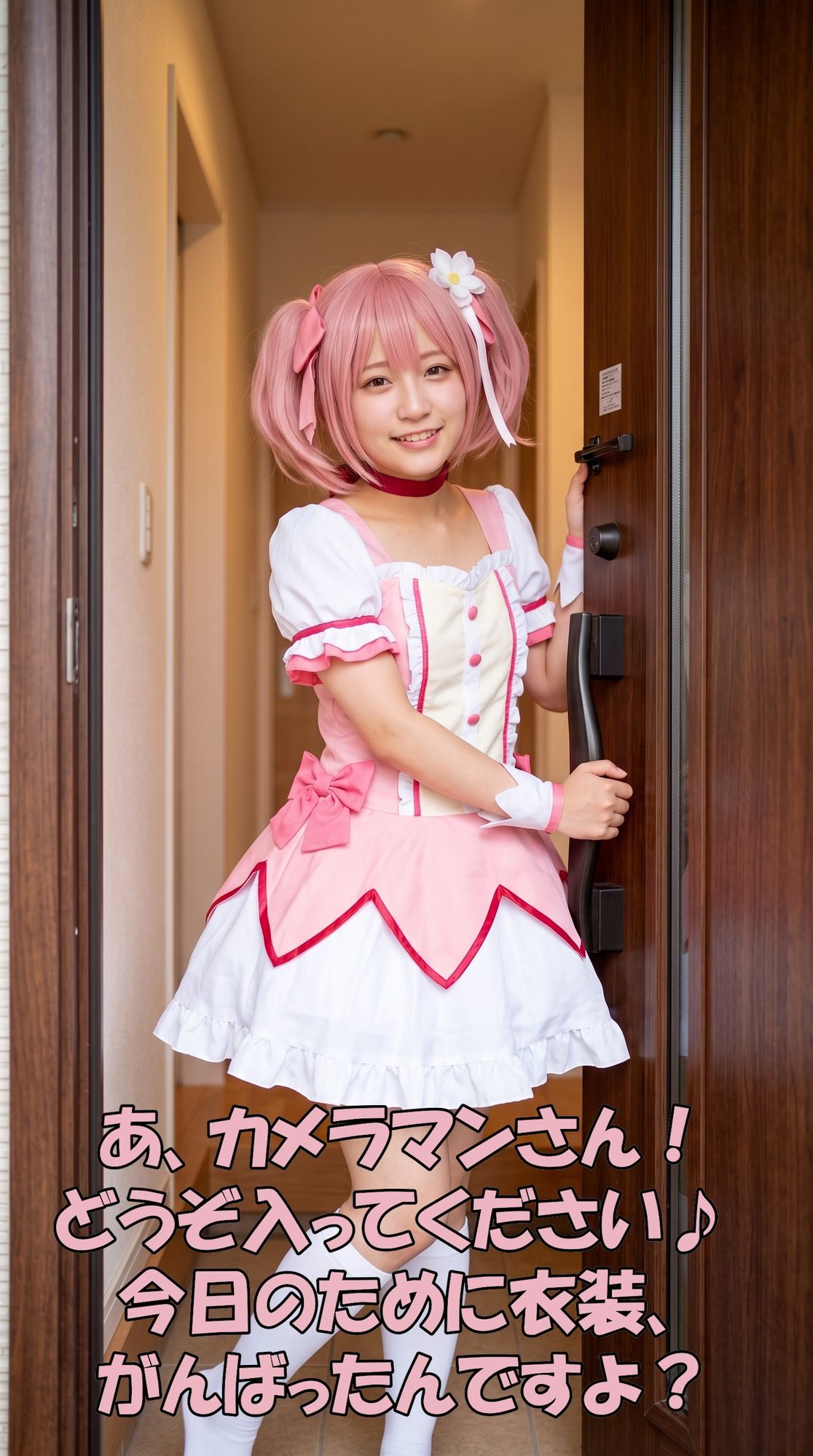 【超特大500枚】魔法少女レイヤーの家でパンチラ個撮【実写風AI】 サンプル画像1