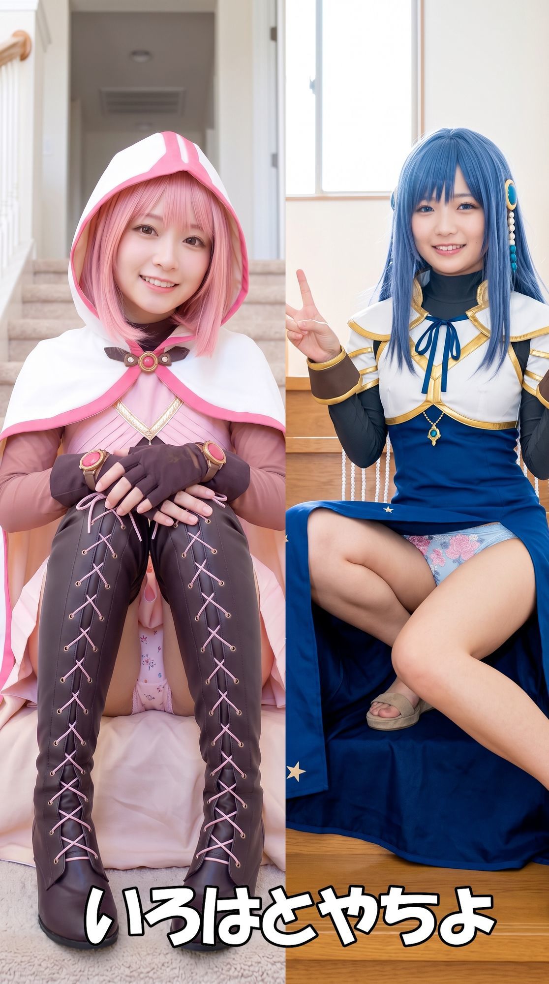 【超特大500枚】魔法少女レイヤーの家でパンチラ個撮【実写風AI】 サンプル画像9