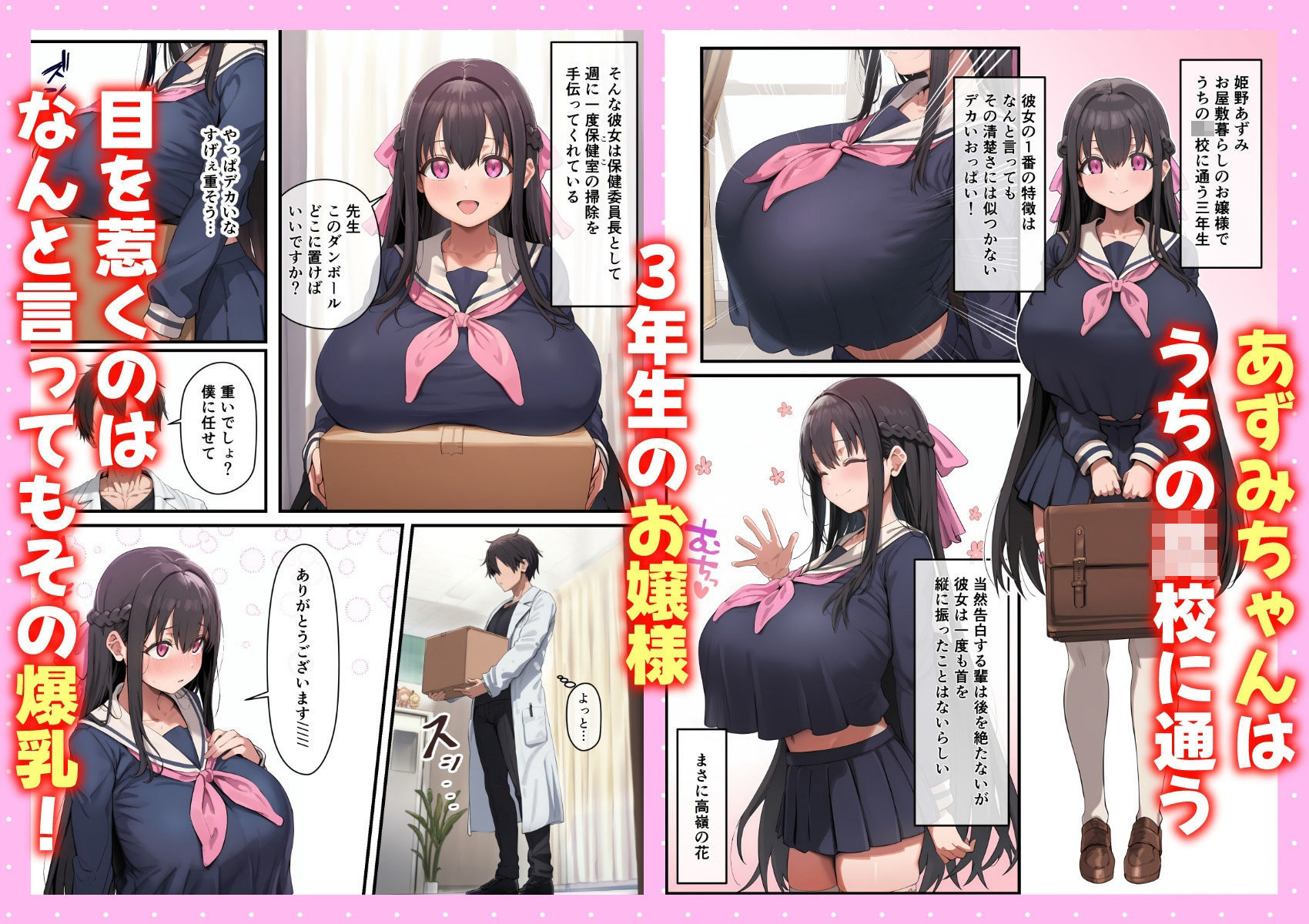 お嬢様JKの母乳管理をする話 サンプル画像1