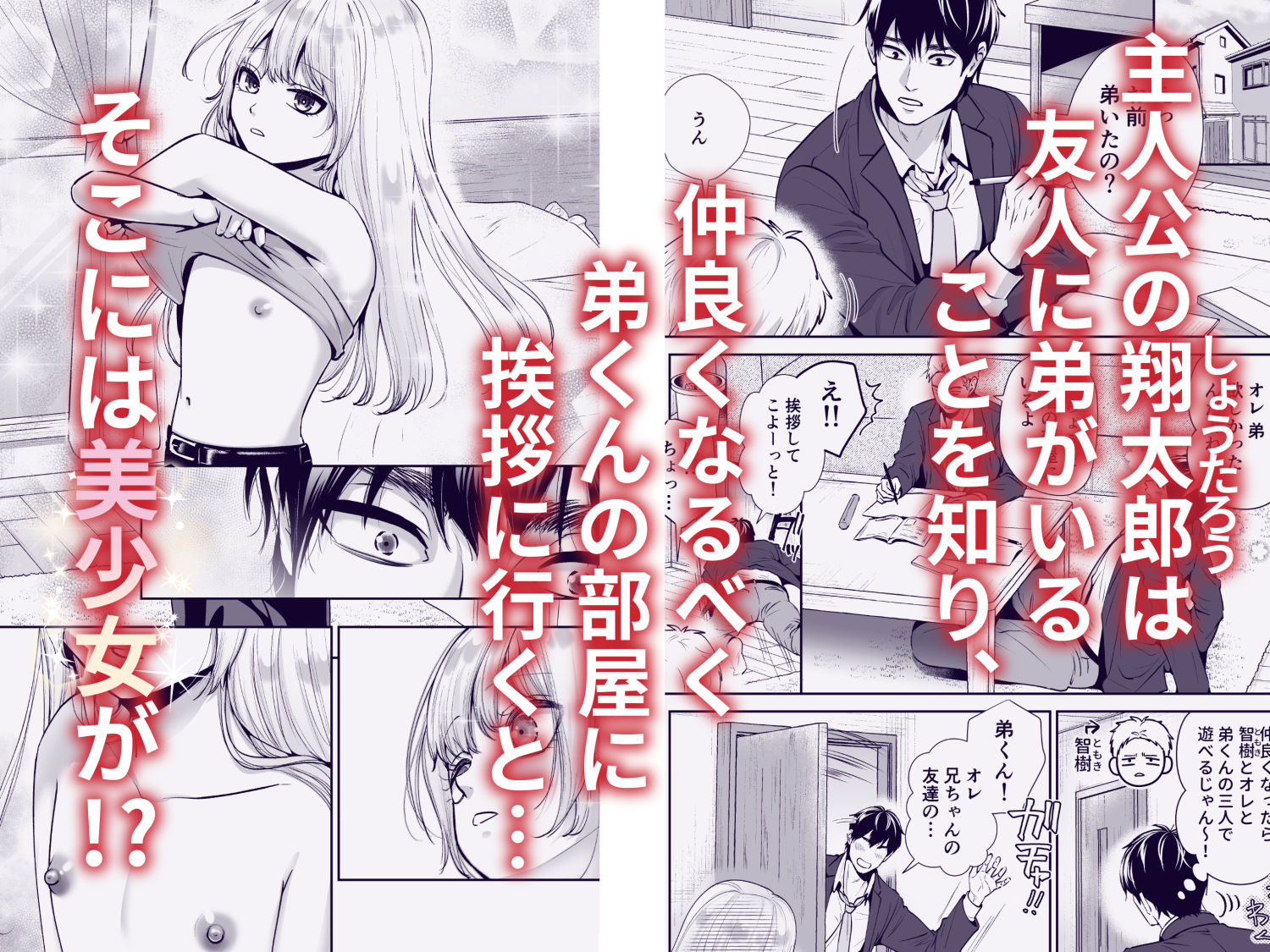 もらった弟くんは雑魚乳首の男の娘でした サンプル画像1