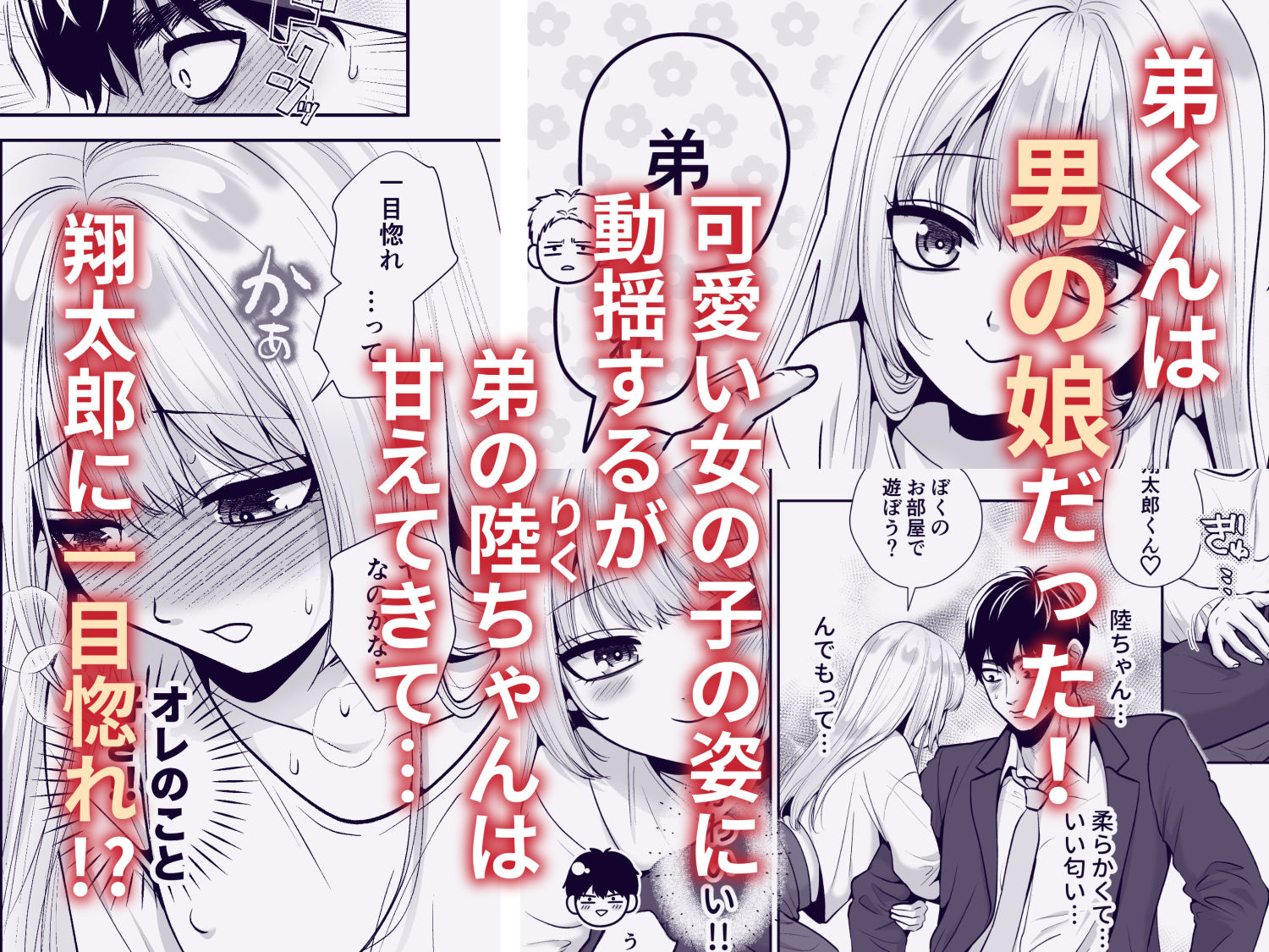もらった弟くんは雑魚乳首の男の娘でした サンプル画像2
