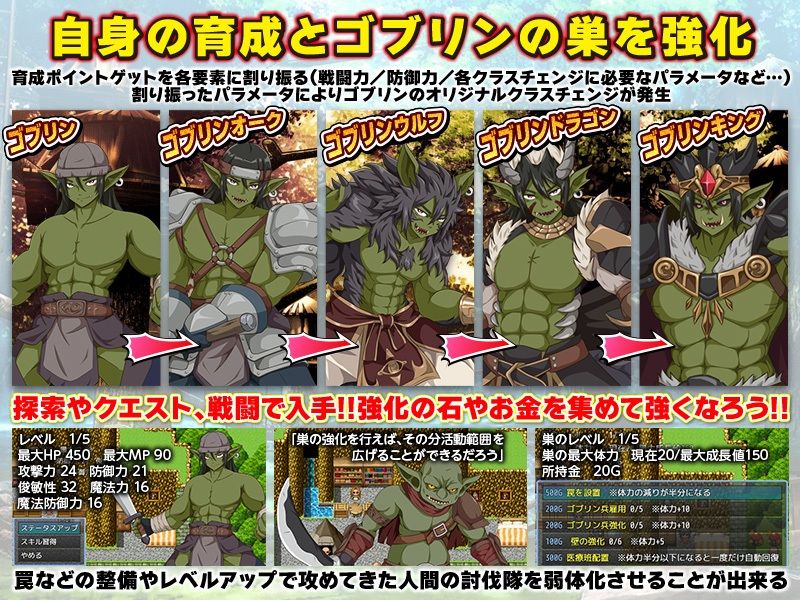 ゴブリンワールド  〜ゴブリン育成オープンワールドSLG〜 サンプル画像3