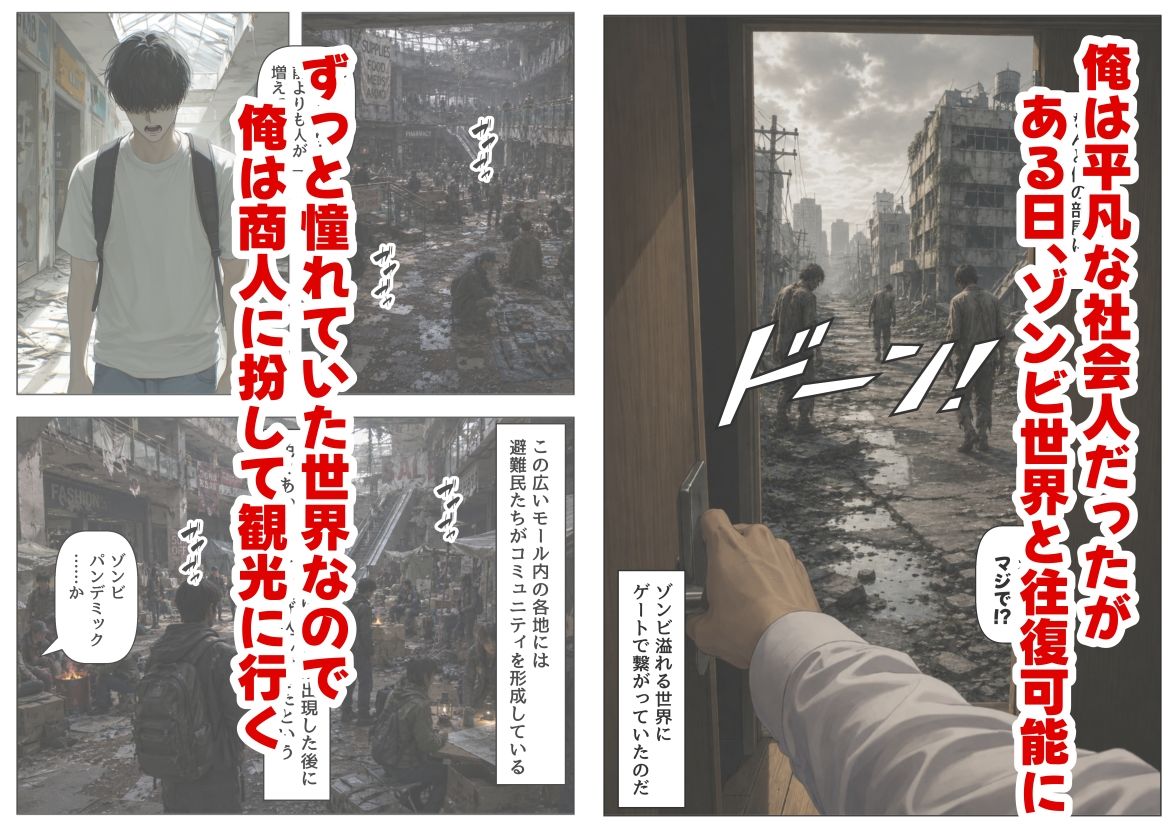 ゾンビ世界と往復チート  〜俺だけゾンビ世界を楽しくエッチに満喫する〜 サンプル画像1