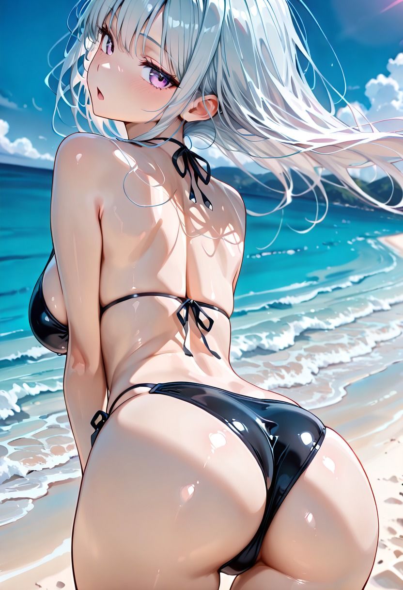ビキニ美女たちと真夏のビーチで濃厚生ハメSEX  巨乳グラドルのマル秘撮影会 サンプル画像5