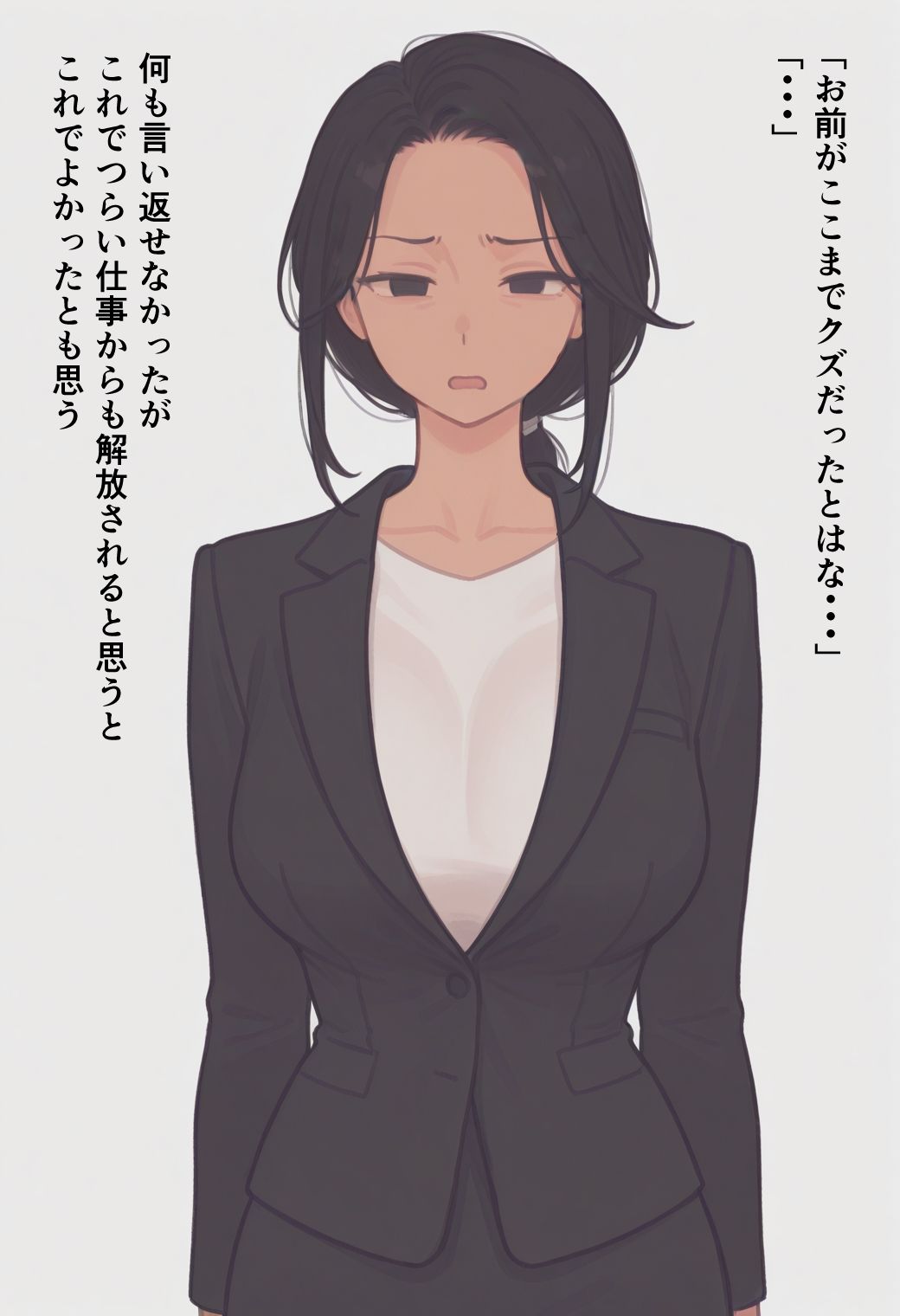 上司にいやな顔されながらヌイてもらう話 サンプル画像1