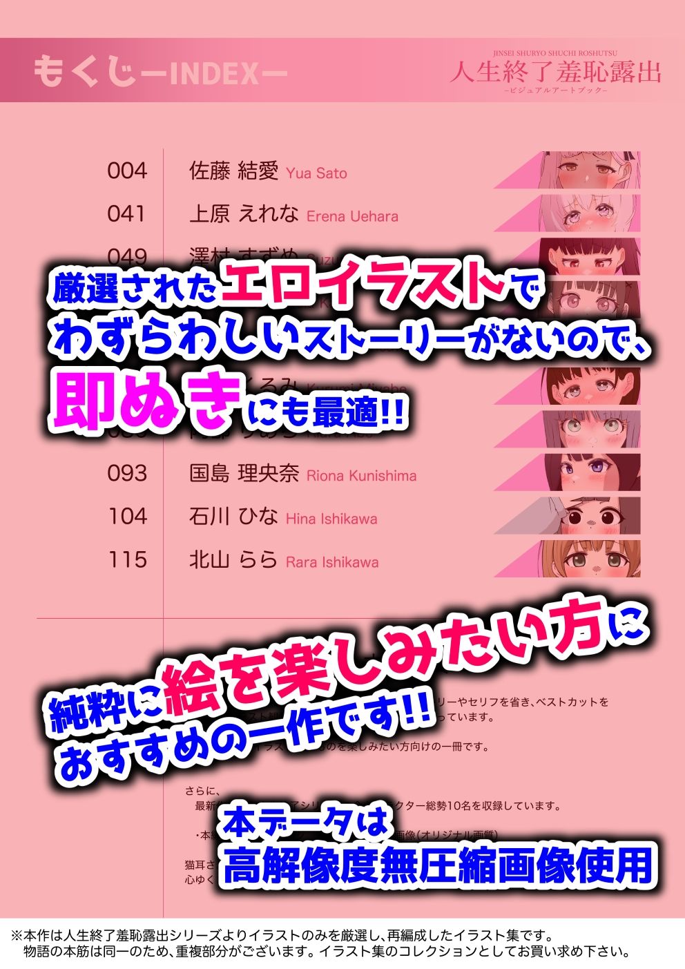 人生終了羞恥露出〜ビジュアルアートブック〜 サンプル画像3