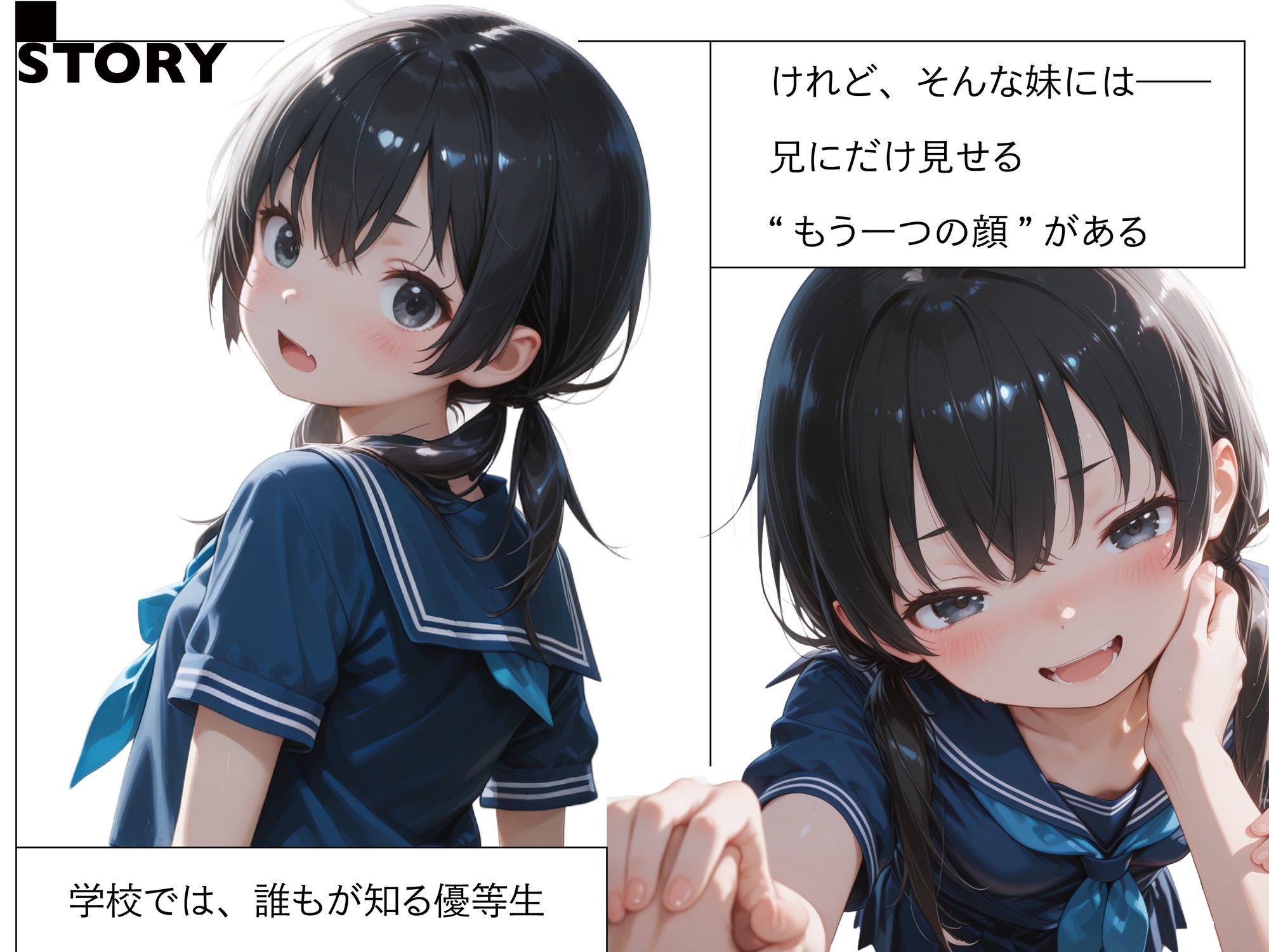 優等生妹は、家では兄を離してくれない サンプル画像1