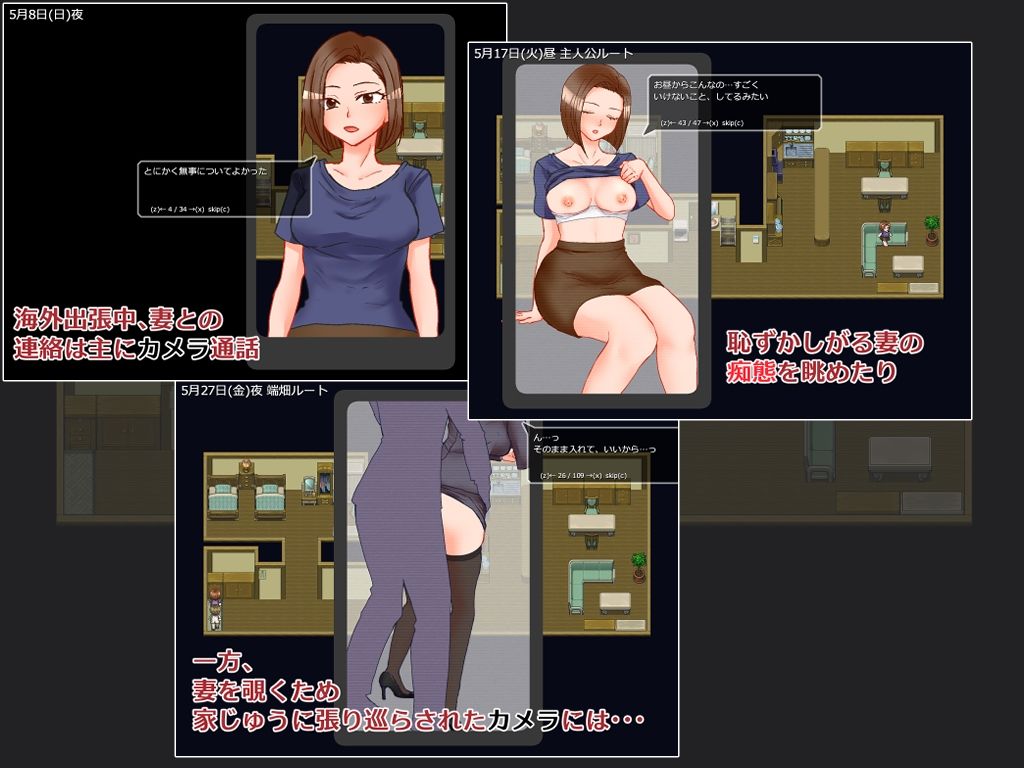 出張 自宅 妻 カメラ 総集編CG版 サンプル画像2