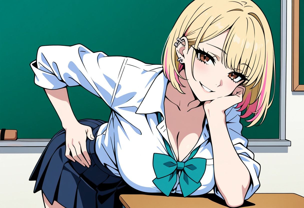 制服ギャルと中出しセックス サンプル画像1