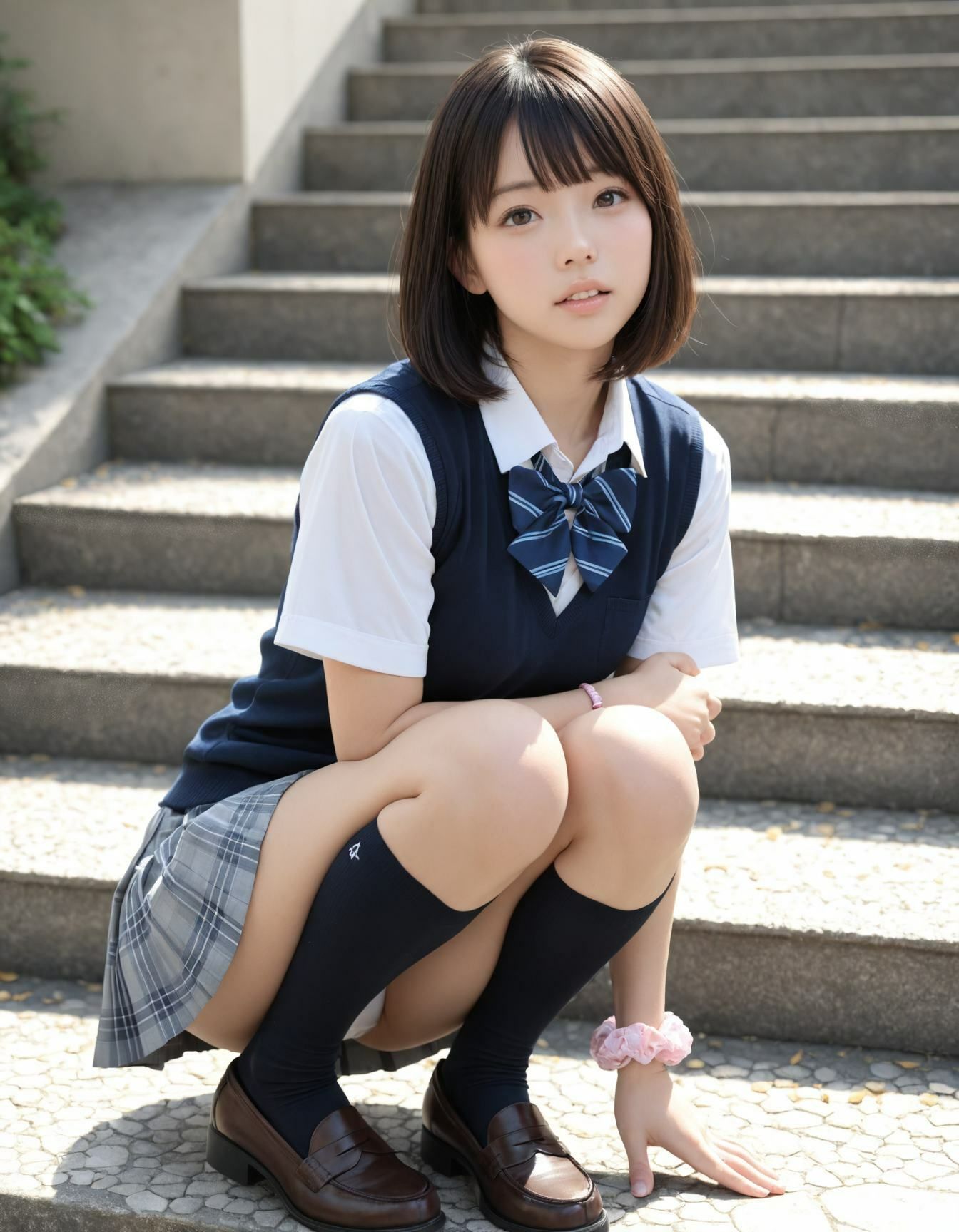 制服パンチラ サンプル画像1