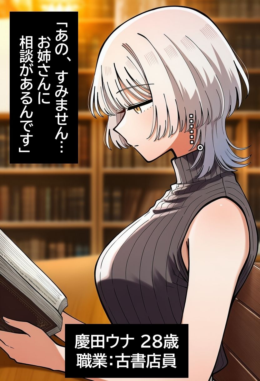古書店員のダウナー系お姉さんに生中出ししまくって孕ませるまで。 サンプル画像1