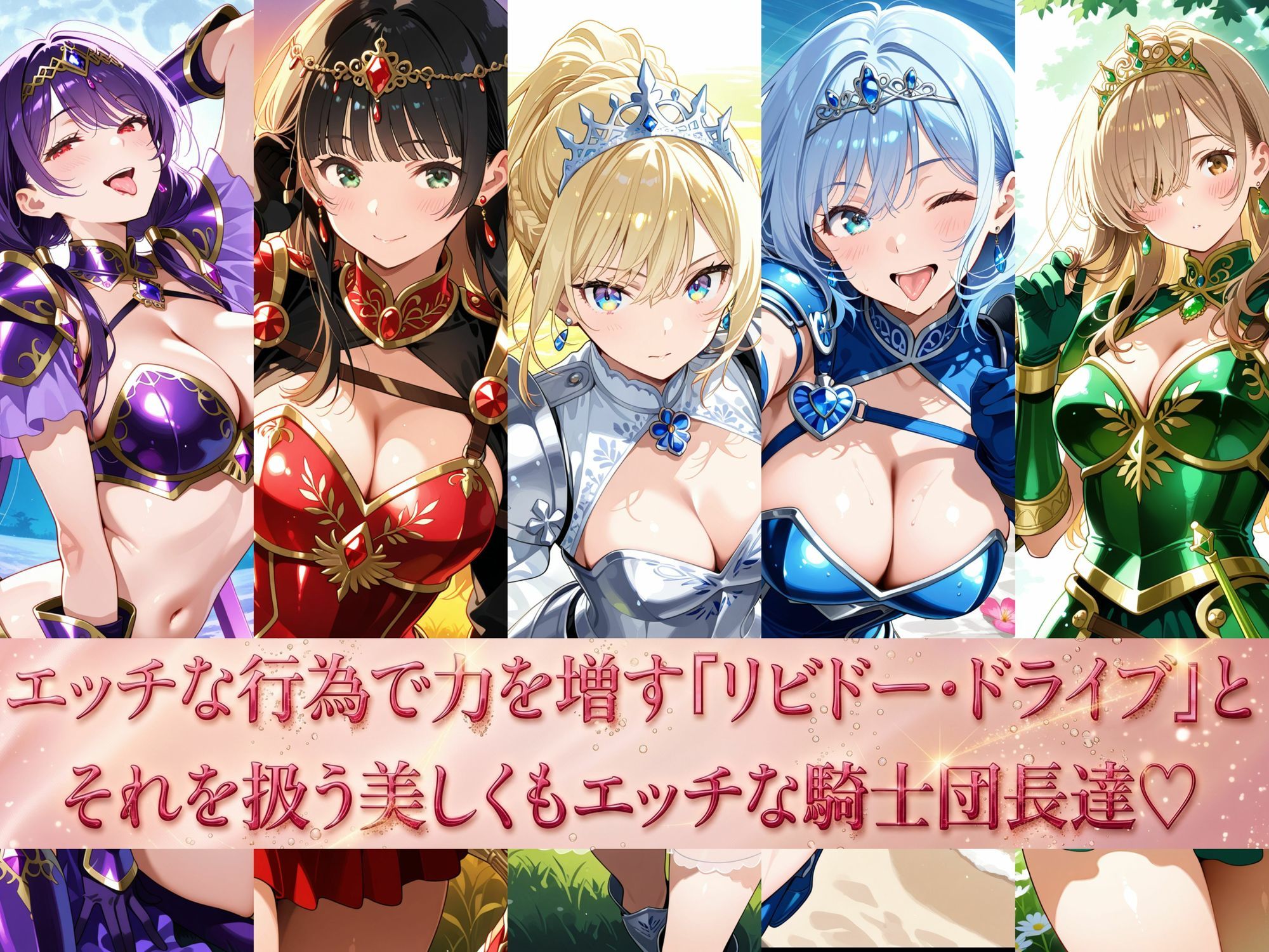 女騎士団長  どすけべ性交録  Vol.1:気高き王女のお漏らしメス堕ちせっくしゅ（はーと） サンプル画像2