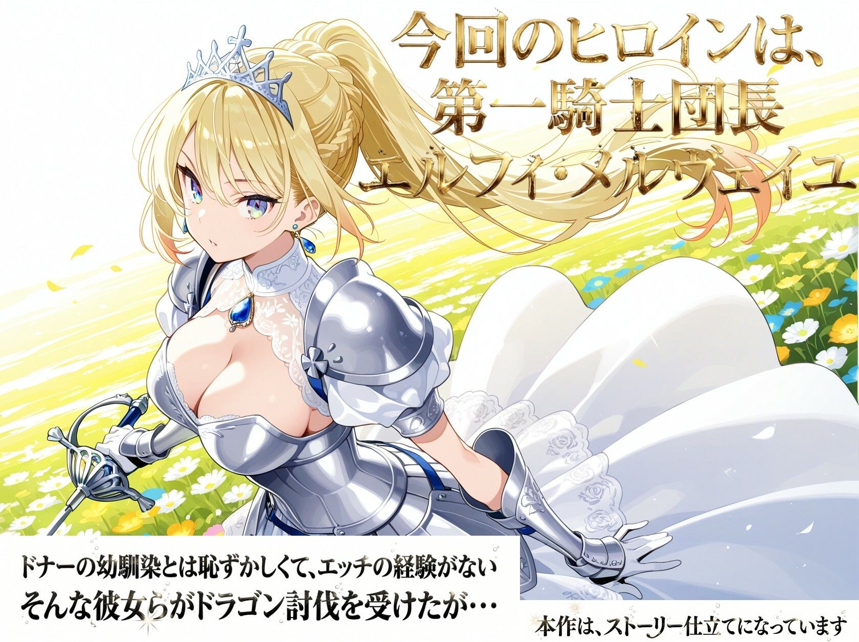 女騎士団長  どすけべ性交録  Vol.1:気高き王女のお漏らしメス堕ちせっくしゅ（はーと） サンプル画像3