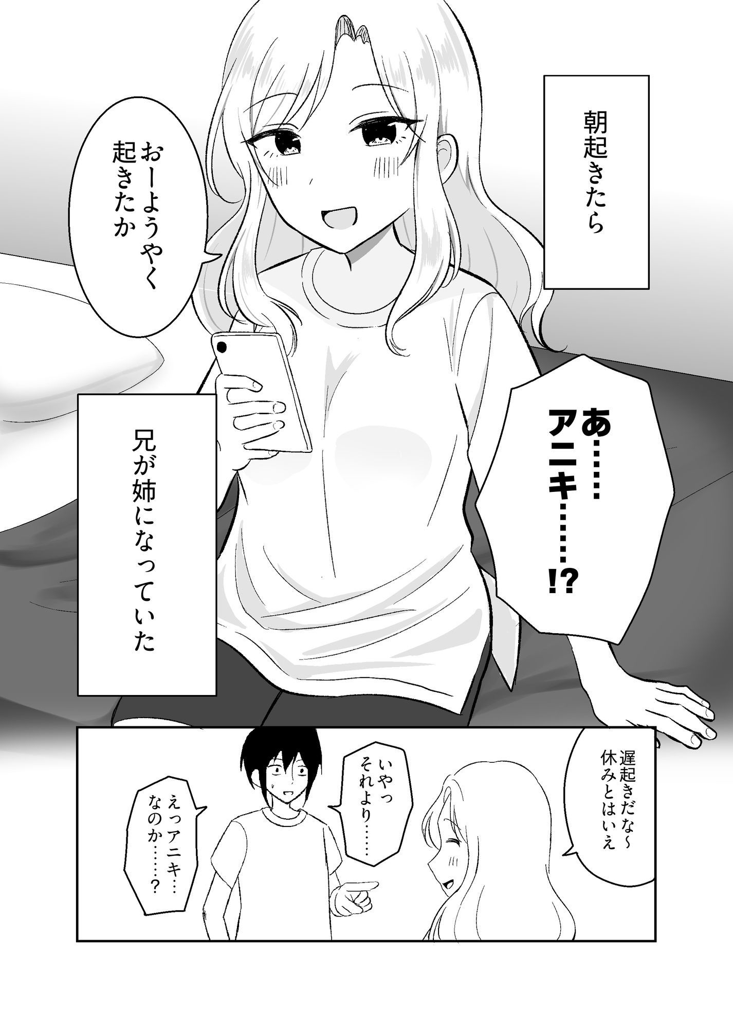 姉になった兄が誘惑してきたので サンプル画像2