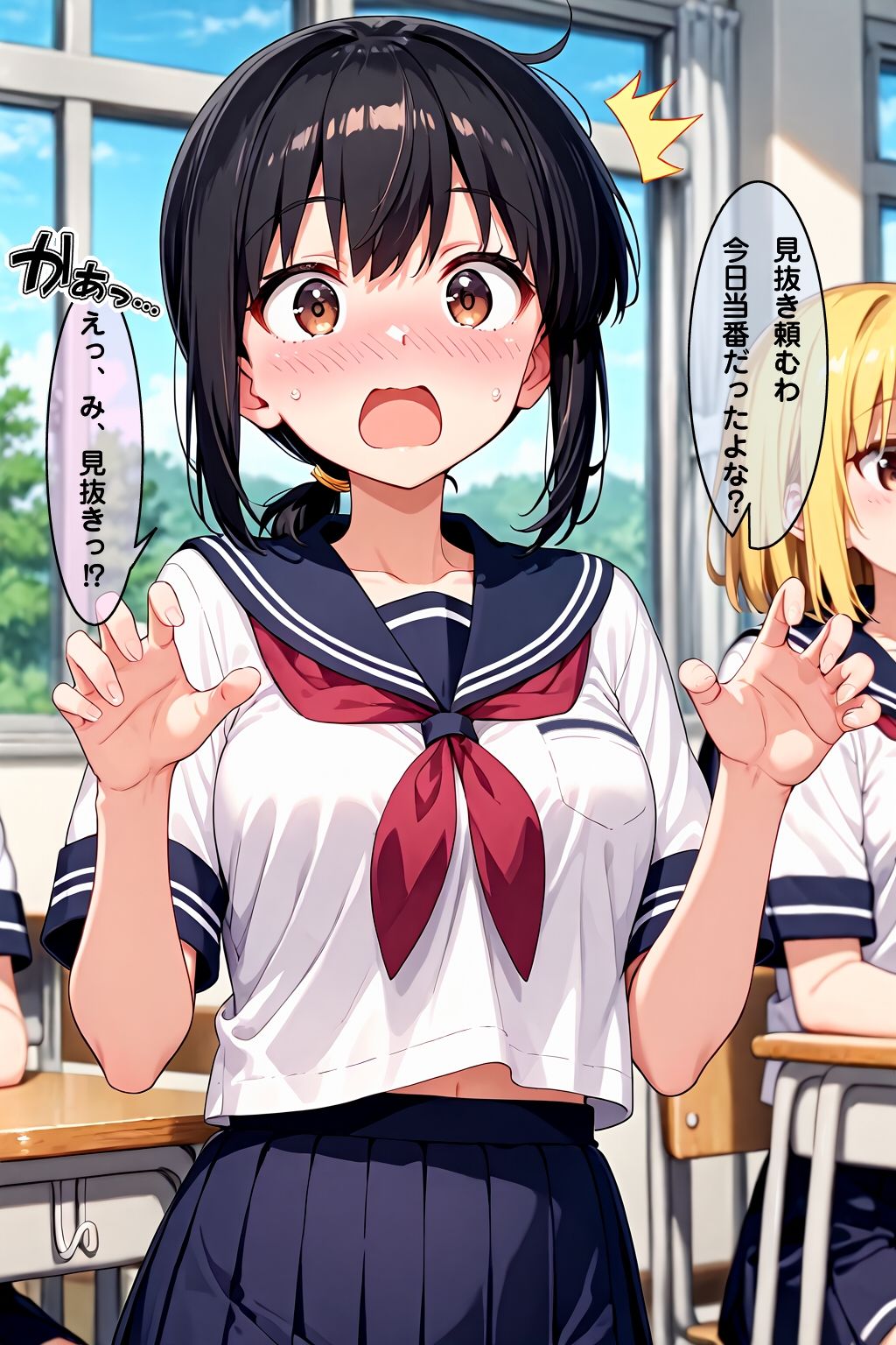 学校で見抜き制度が導入されたので幼馴染で見抜きしたお話 サンプル画像2