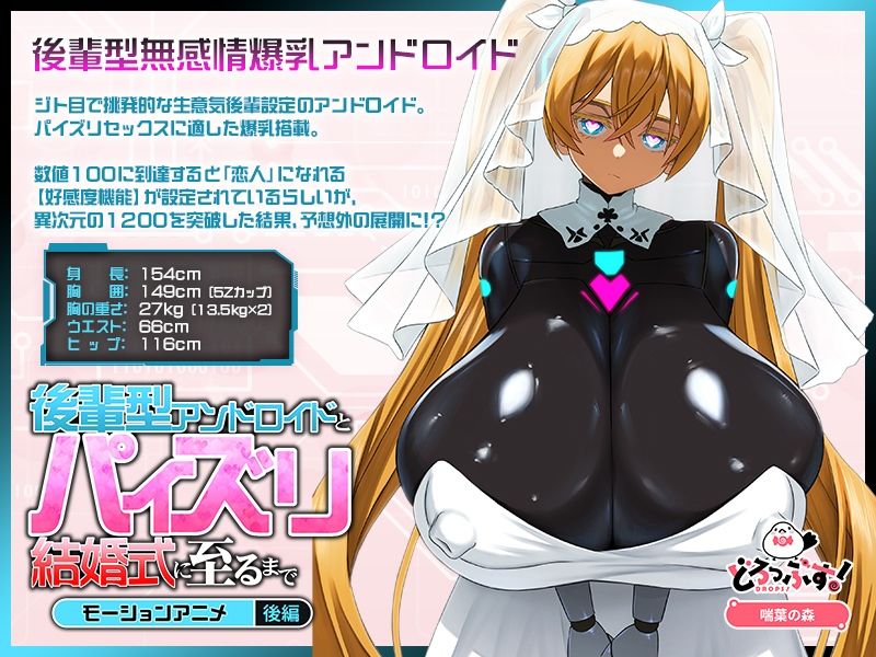 後輩型アンドロイドとパイズリ結婚式に至るまで モーションアニメ 後編 サンプル画像1