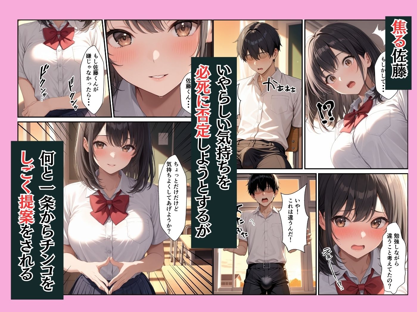 成績学年トップの生徒会長と成績中の下の冴えない俺が生ハメセックスできた話 サンプル画像6