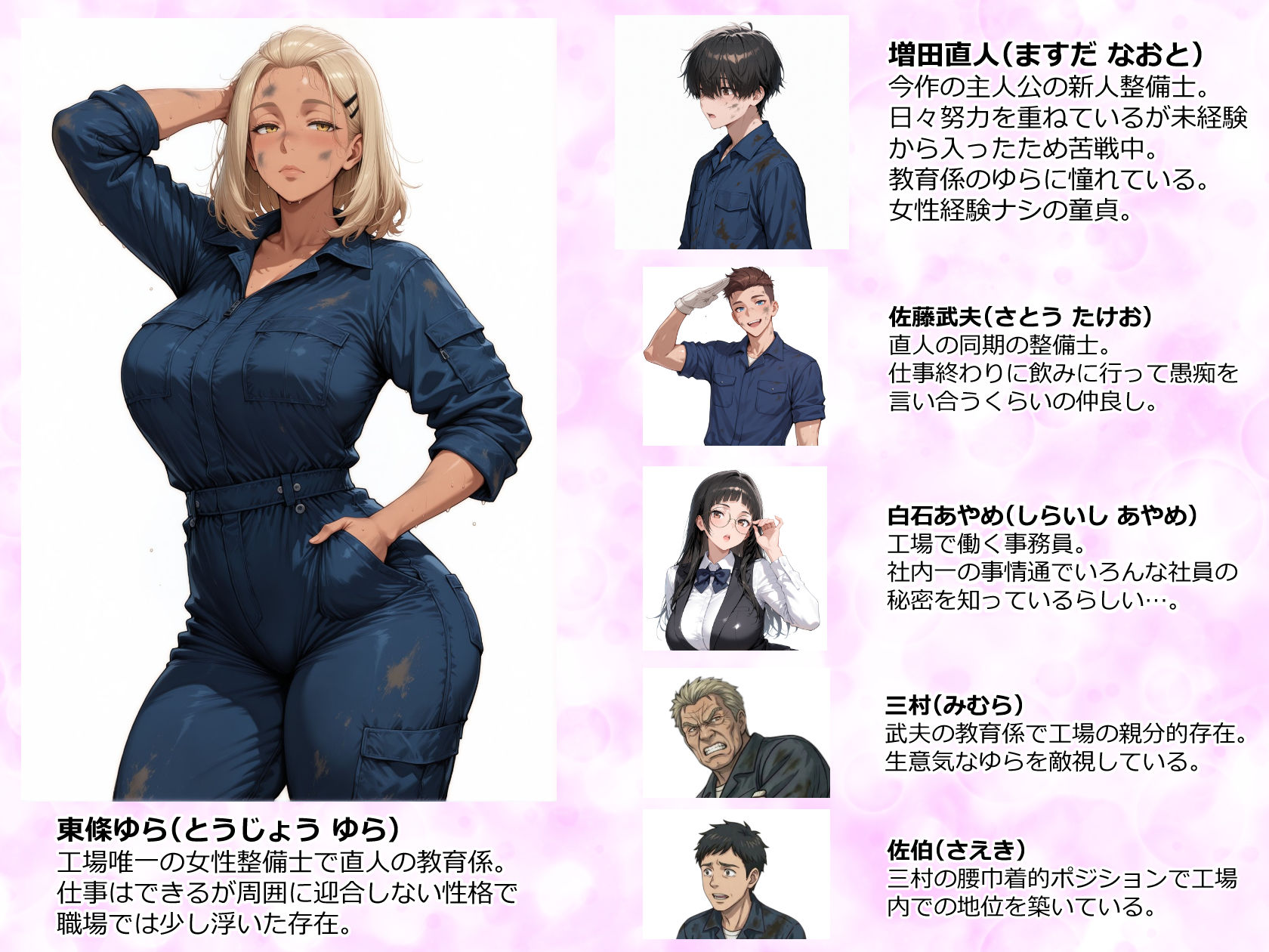 整備工場の爆乳ギャル先輩が実はエロ配信者だった話  〜新人整備士の俺だけが知る彼女の秘密〜 サンプル画像1