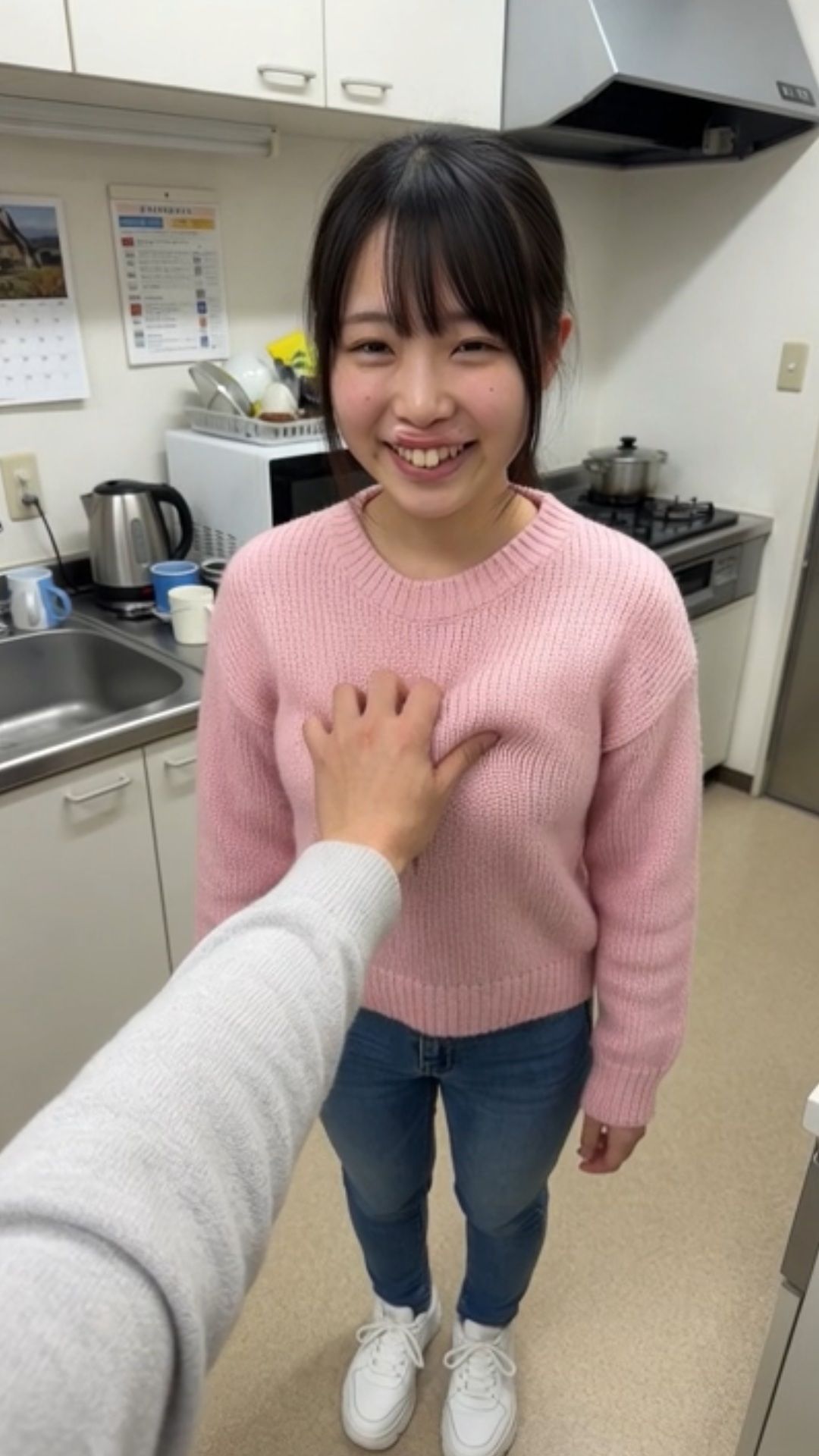 新入社員 給湯室 課長 先輩 いたずら 不倫 セクハラ ブラジャー パンティ OL 職場 サンプル画像2