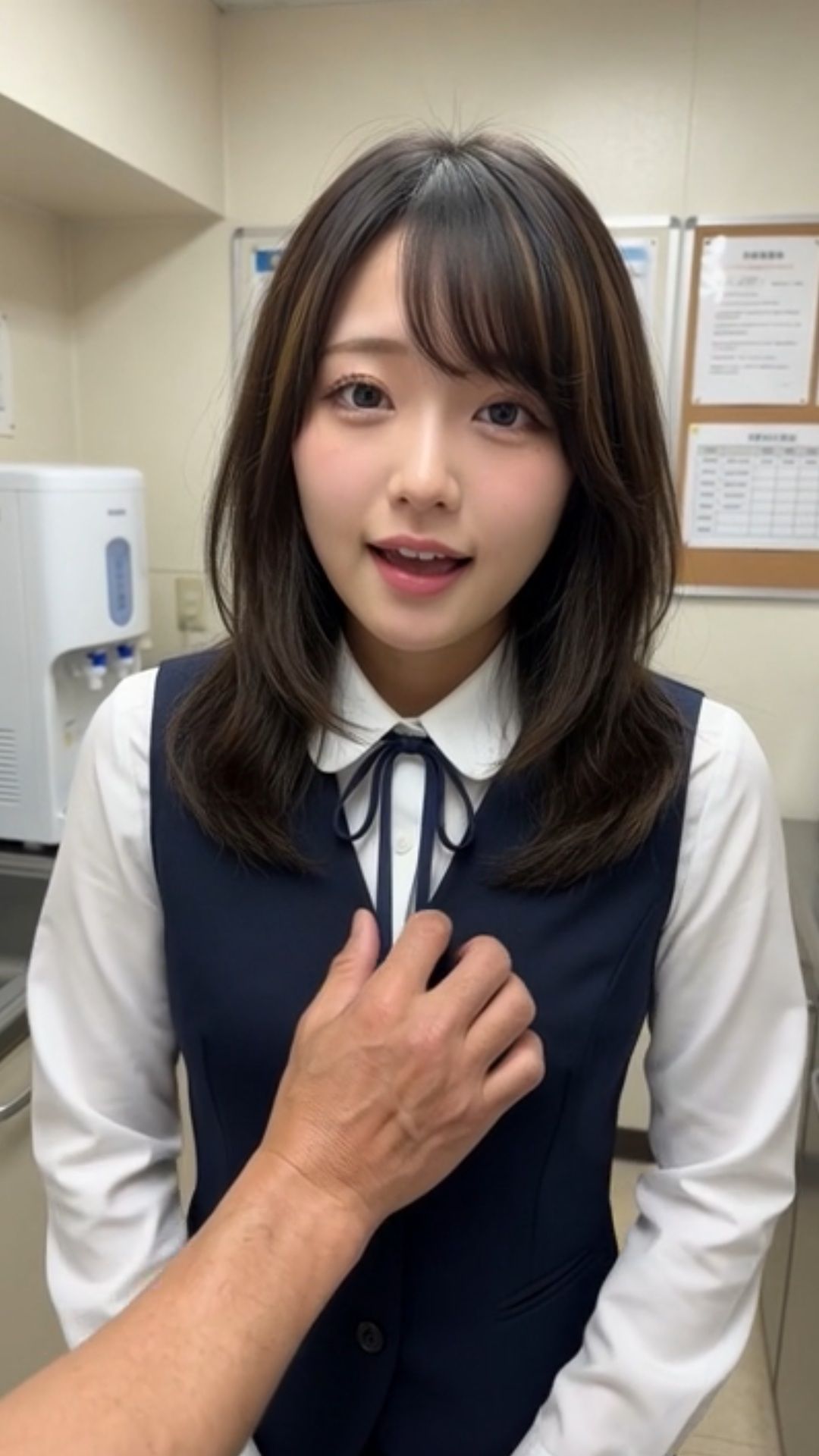 新入社員 給湯室 課長 先輩 いたずら 不倫 セクハラ ブラジャー パンティ OL 職場 サンプル画像5