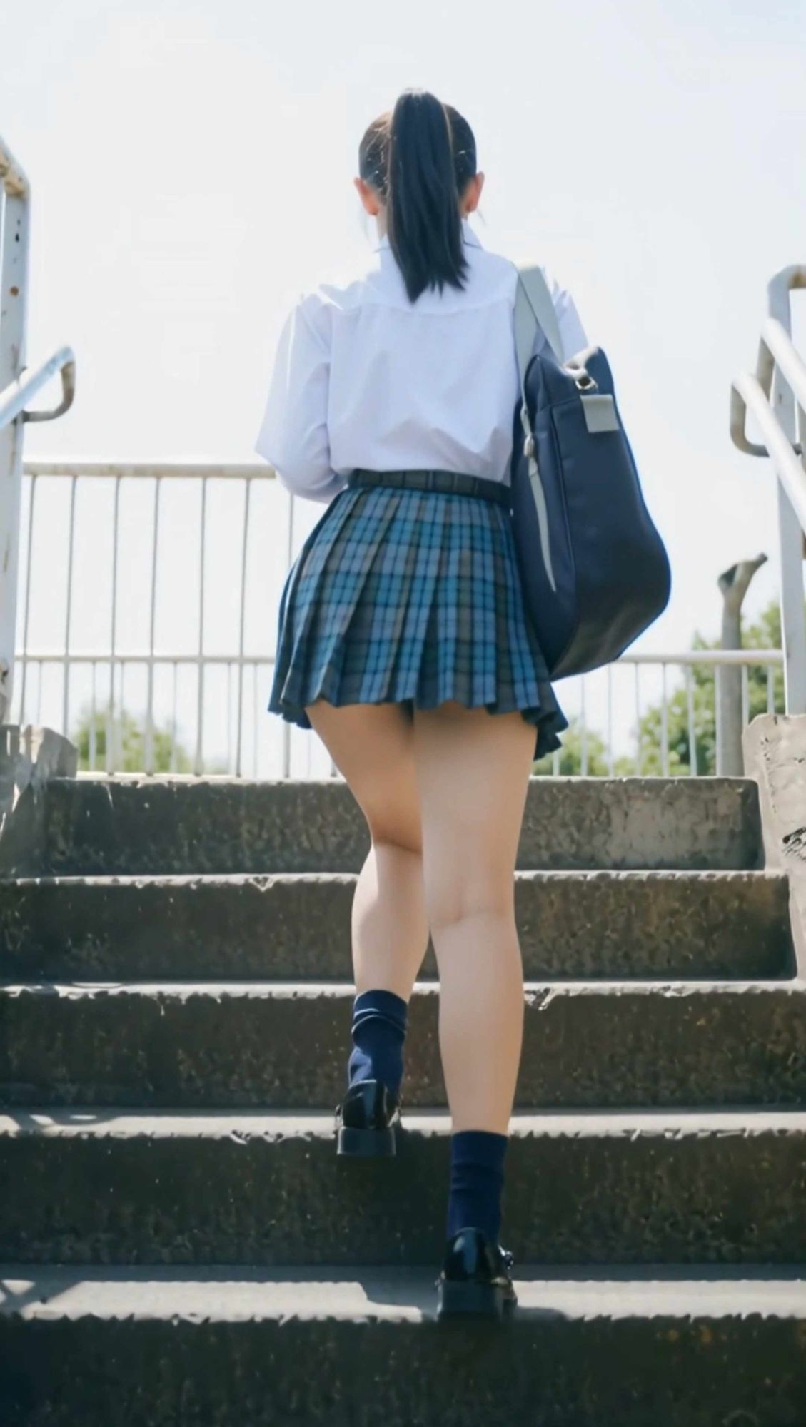日常のエロい太ももとパンチラ＜JK・ミニスカ美女編＞ サンプル画像2