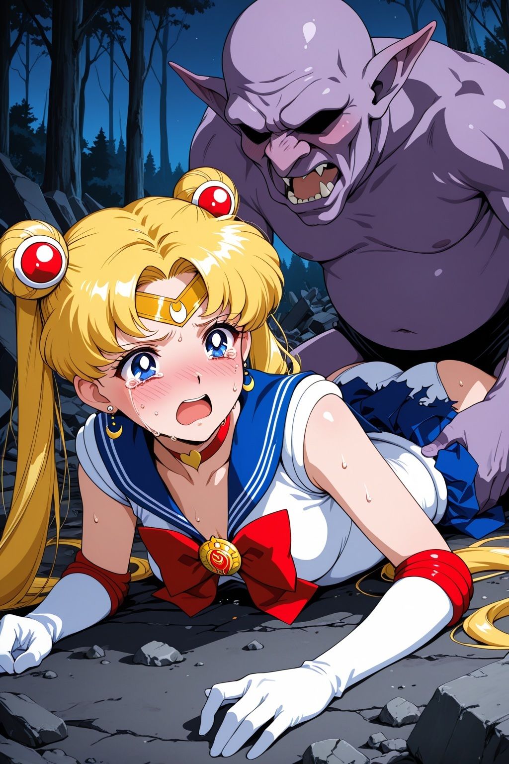 淫魔VSセーラー戦士〜S.ムーンの敗北〜 サンプル画像3