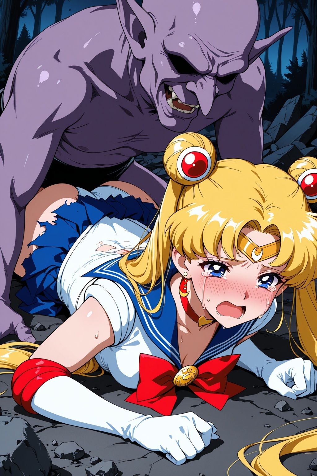 淫魔VSセーラー戦士〜S.ムーンの敗北〜 サンプル画像4