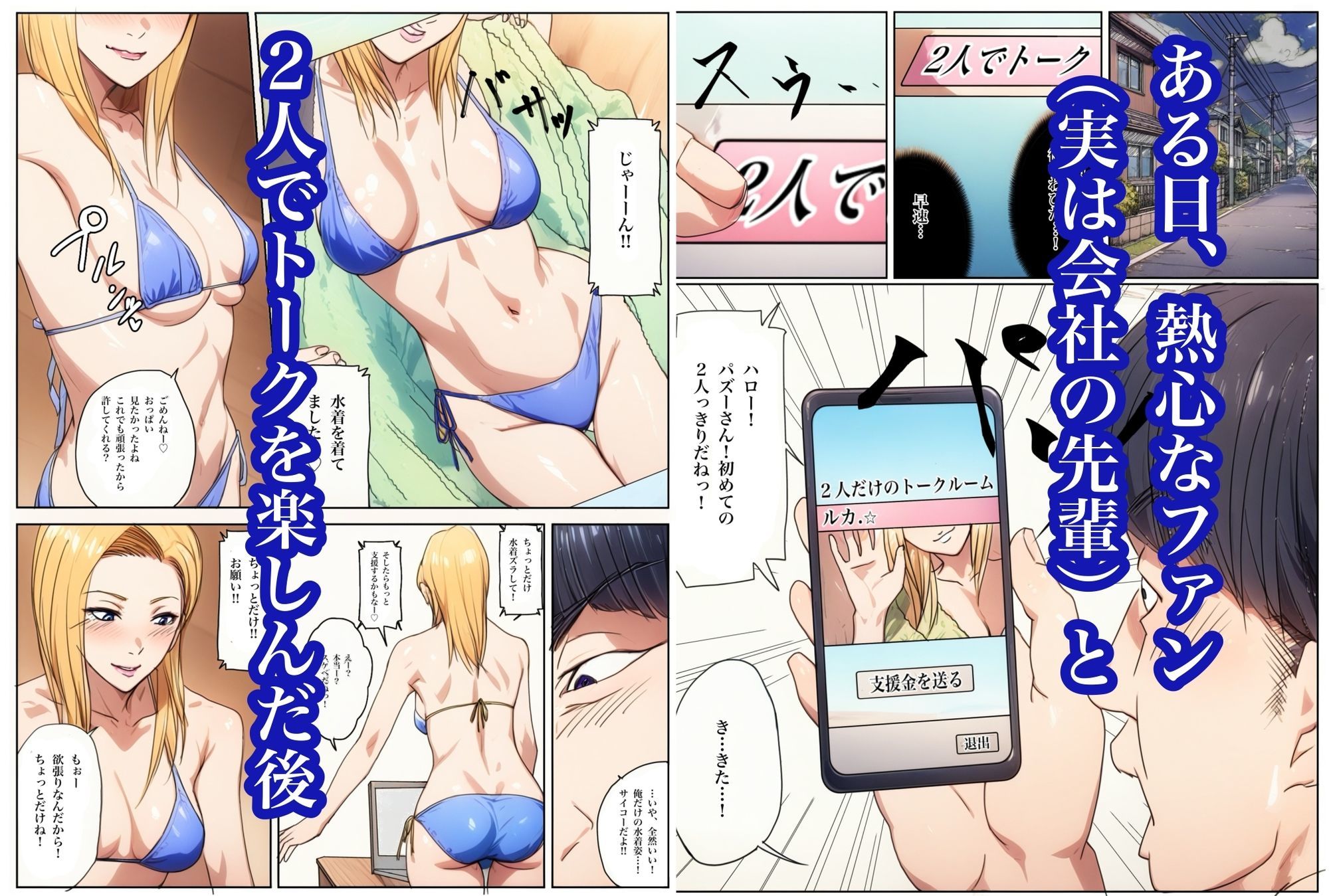 生配信でリモってオナニーしてしまい、弱みを握られてリモコンバイブ入れられた話 サンプル画像4