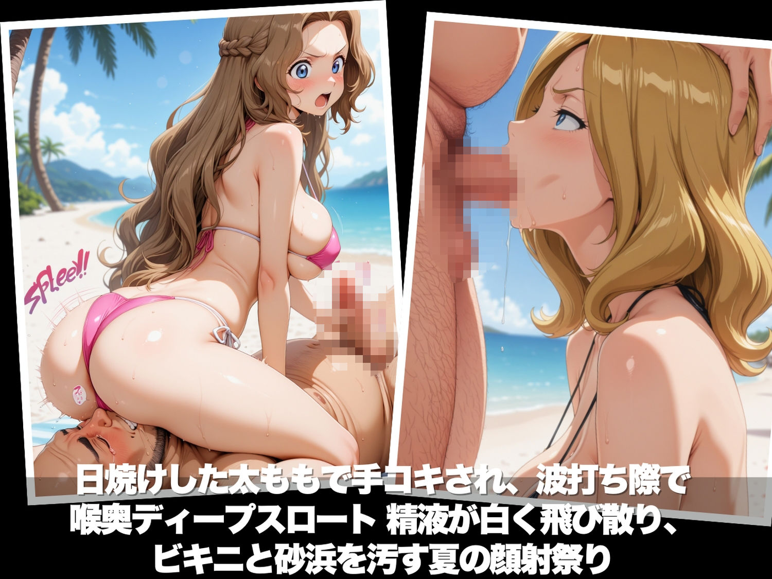 真夏の海辺で堕ちて 〜おじさんの虜になって妊娠するまで〜 コ●ドギアス編 サンプル画像4