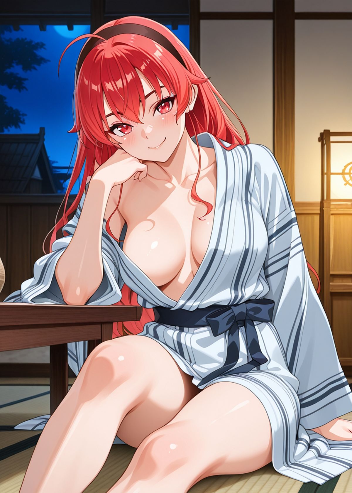 純愛転生AI版 異世界行ったらエリスと結婚 初夜にイチャラブして愛を確かめあう サンプル画像10