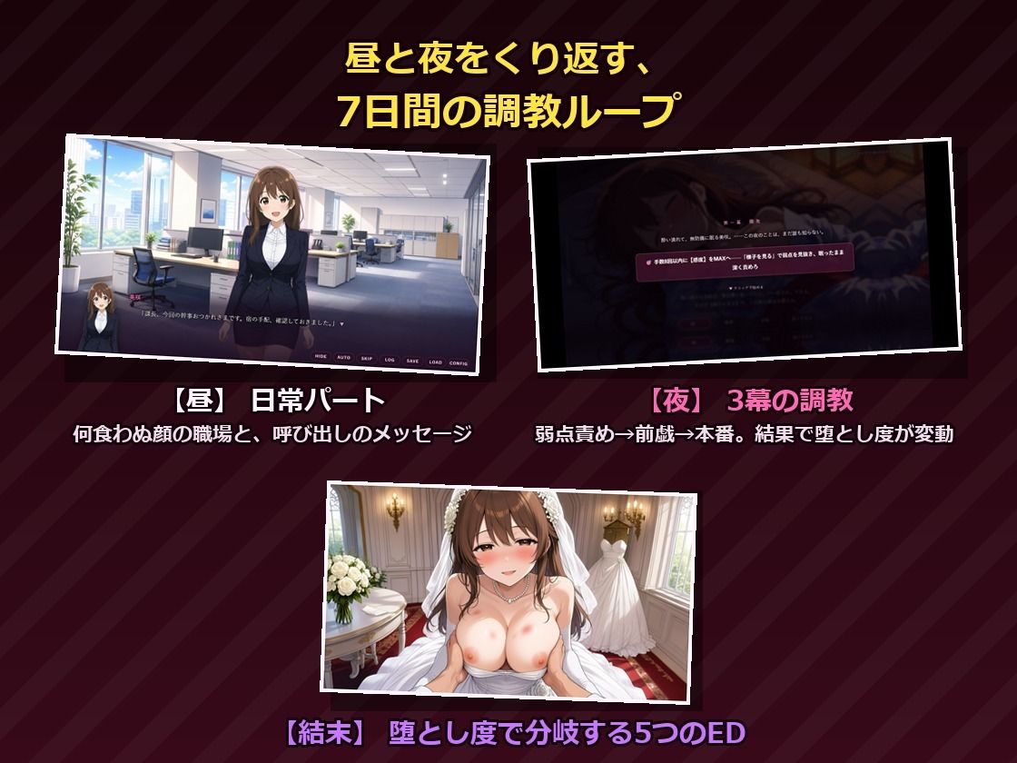 結婚半年前の貞淑OLを、触れて囁いて7日間で堕とすNTR サンプル画像4