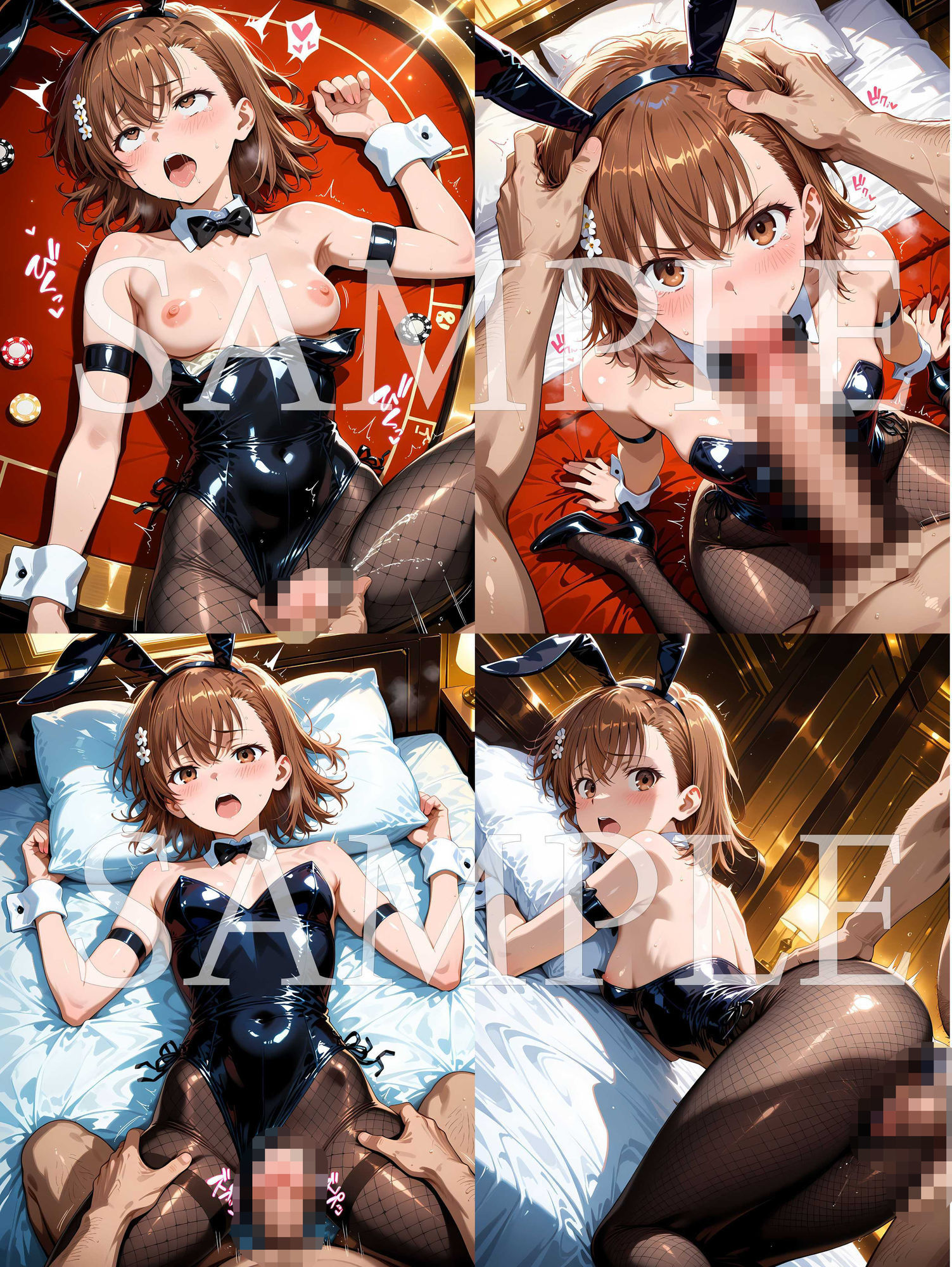 絶倫オジサンがバニーガールを食い荒らしまくって無責任膣内出し！ 御〇 美〇 編 サンプル画像2