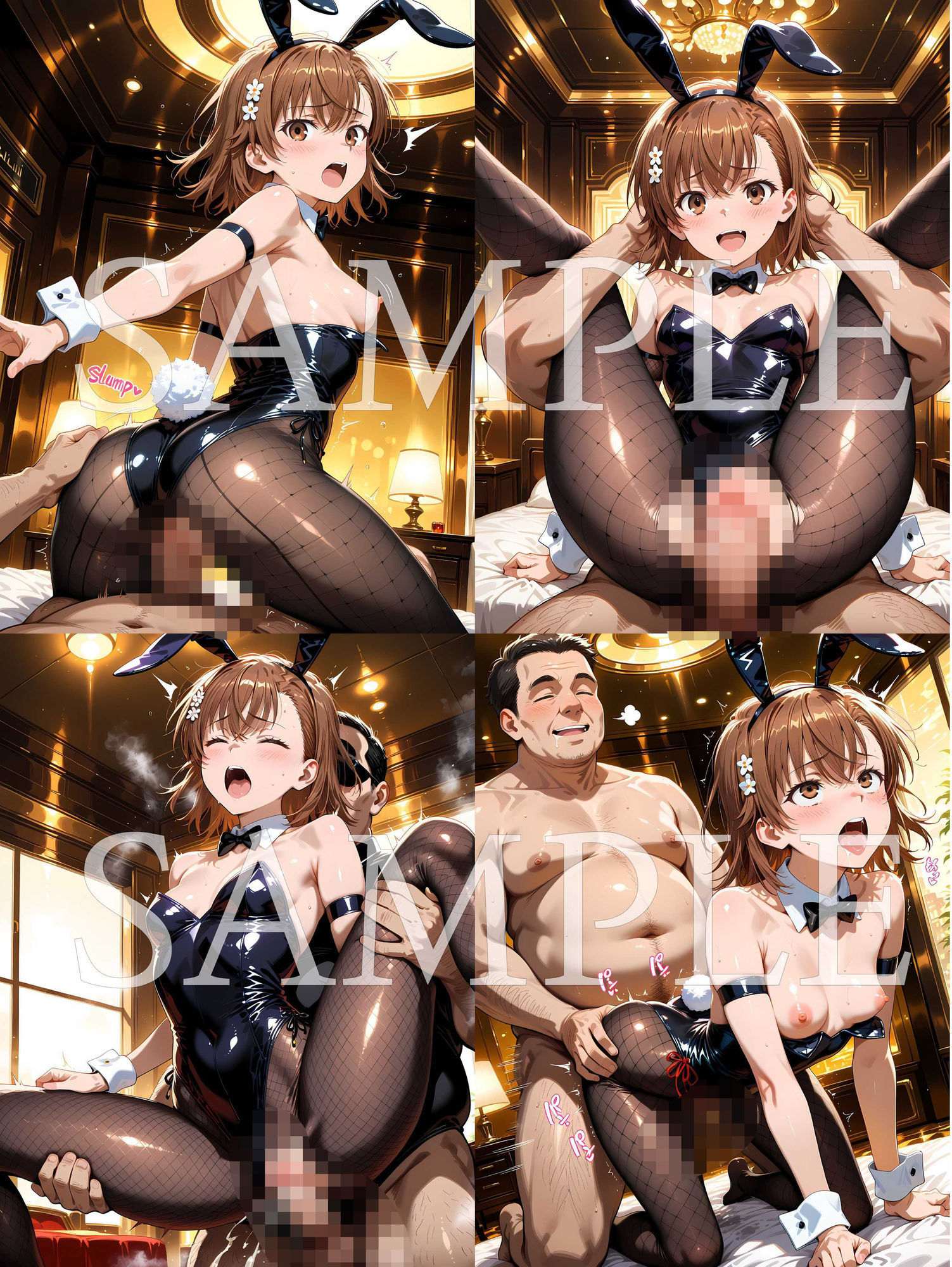 絶倫オジサンがバニーガールを食い荒らしまくって無責任膣内出し！ 御〇 美〇 編 サンプル画像4