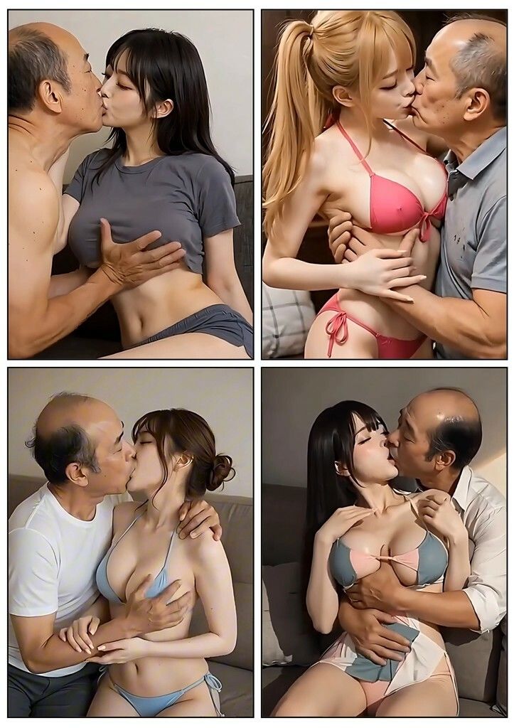 美女とおじさんのディープキス キス好き大集合♪3 サンプル画像5