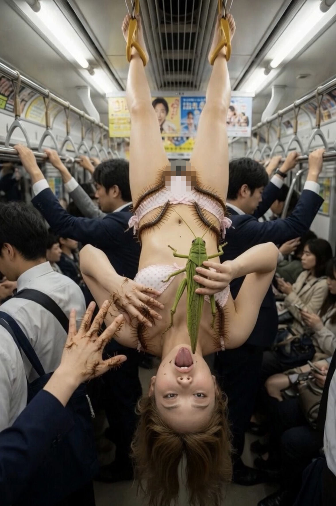 蟲姦フェラ狂い〜バッタちんぽを貪る女たち〜 サンプル画像7