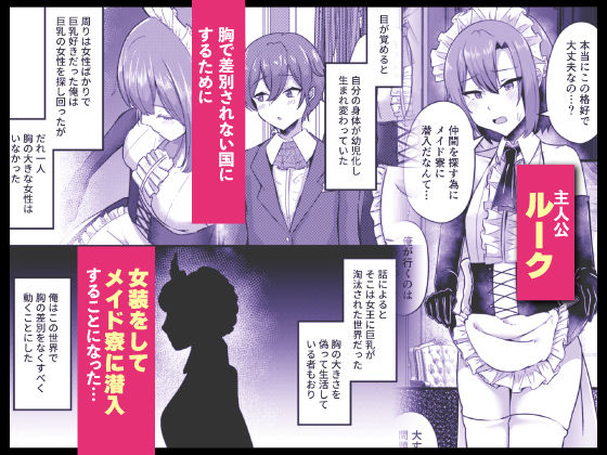 貧乳ユートピアの隠れ巨乳2 〜禁制爆乳バレから始まる王子専属Wメイド種付け教育〜 サンプル画像2