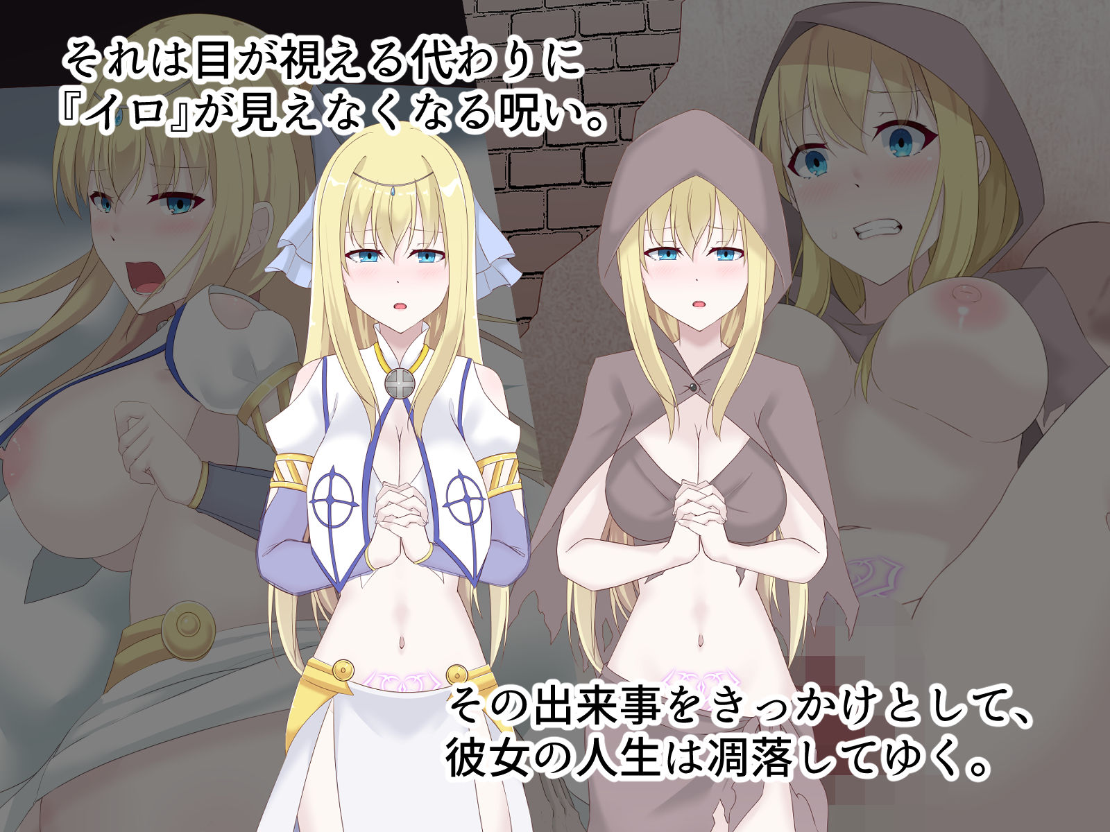 醜くも美しきこの世界を -盲目の聖女、淫魔に堕ちる- サンプル画像2