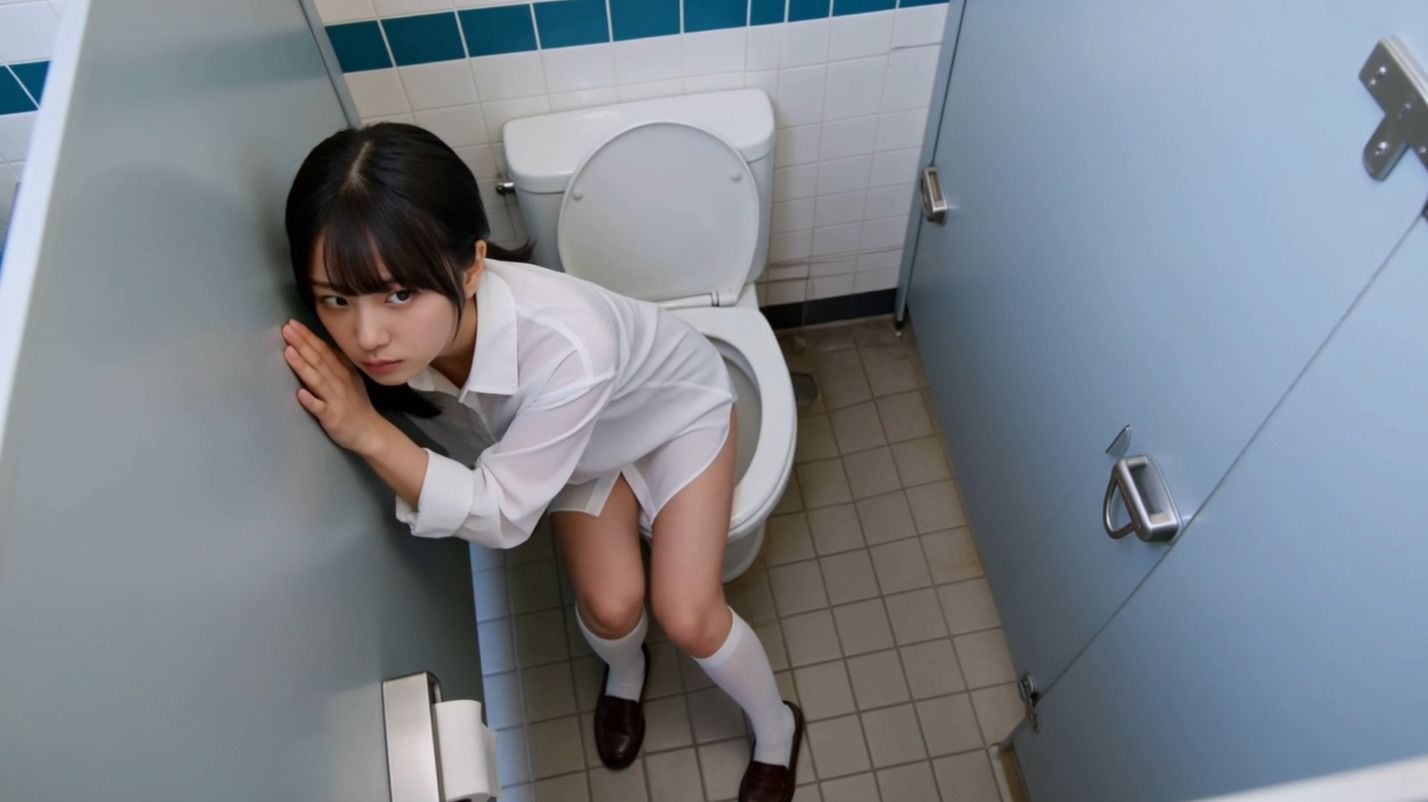露出女子〇生の冒険4「修学旅行編」男子便器 サンプル画像3