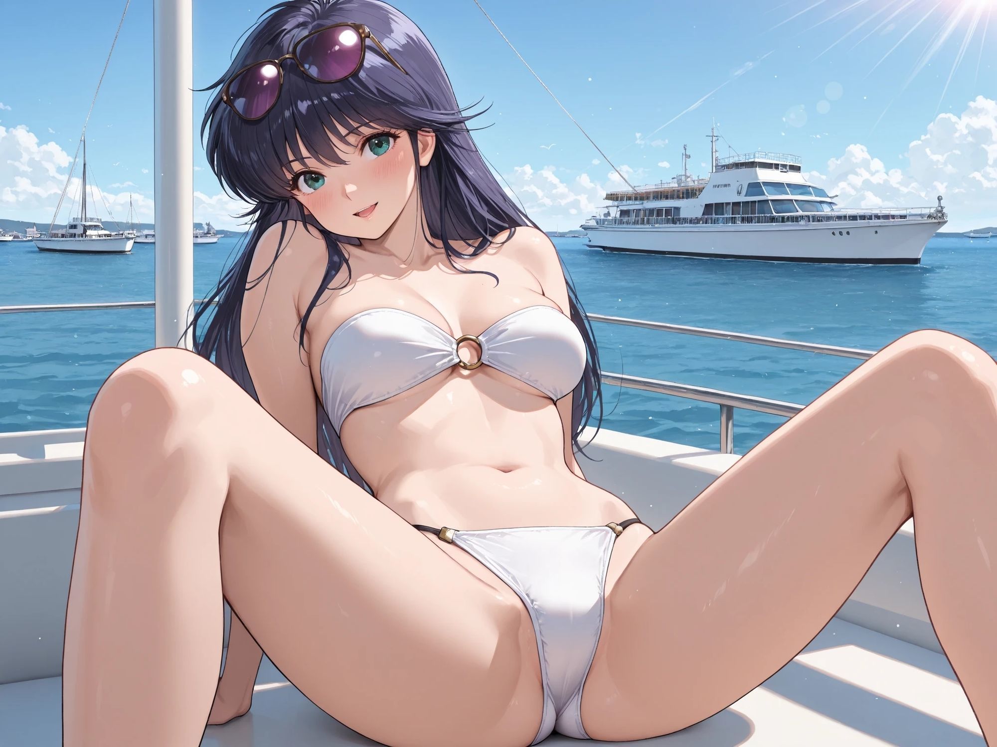 AIイラストCG集136 鮎〇まどか ― 潮風に抱かれて ― サンプル画像5