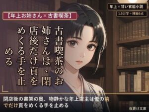 【年上お姉さん×古書喫茶】古書喫茶のお姉さんは、閉店後だけ頁をめくる手を止める