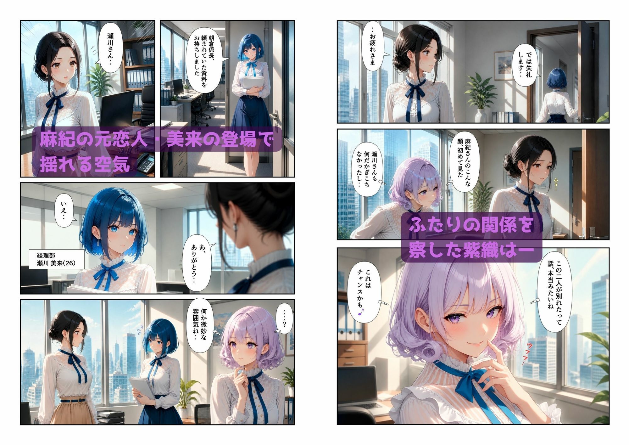 「百合・トライアングル」〜有能だけど’カワイイ’女上司は私のもの〜 サンプル画像3