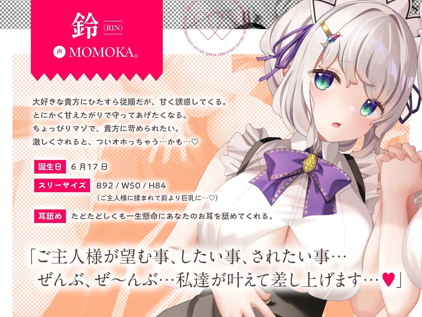 【2周年記念】愛玩おま◯こメイド。貴方専属の’双子メイド’と両耳舐め子作りえっちする夢の日々【150分超え】 サンプル画像2