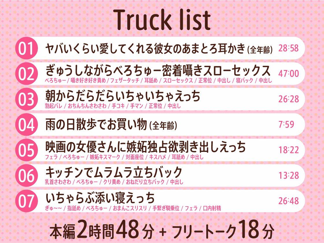 【3時間アドリブ】キスハメ共依存性活〜溺れるくらい激しいキスでヤバいほど愛してくれる彼女〜 サンプル画像4