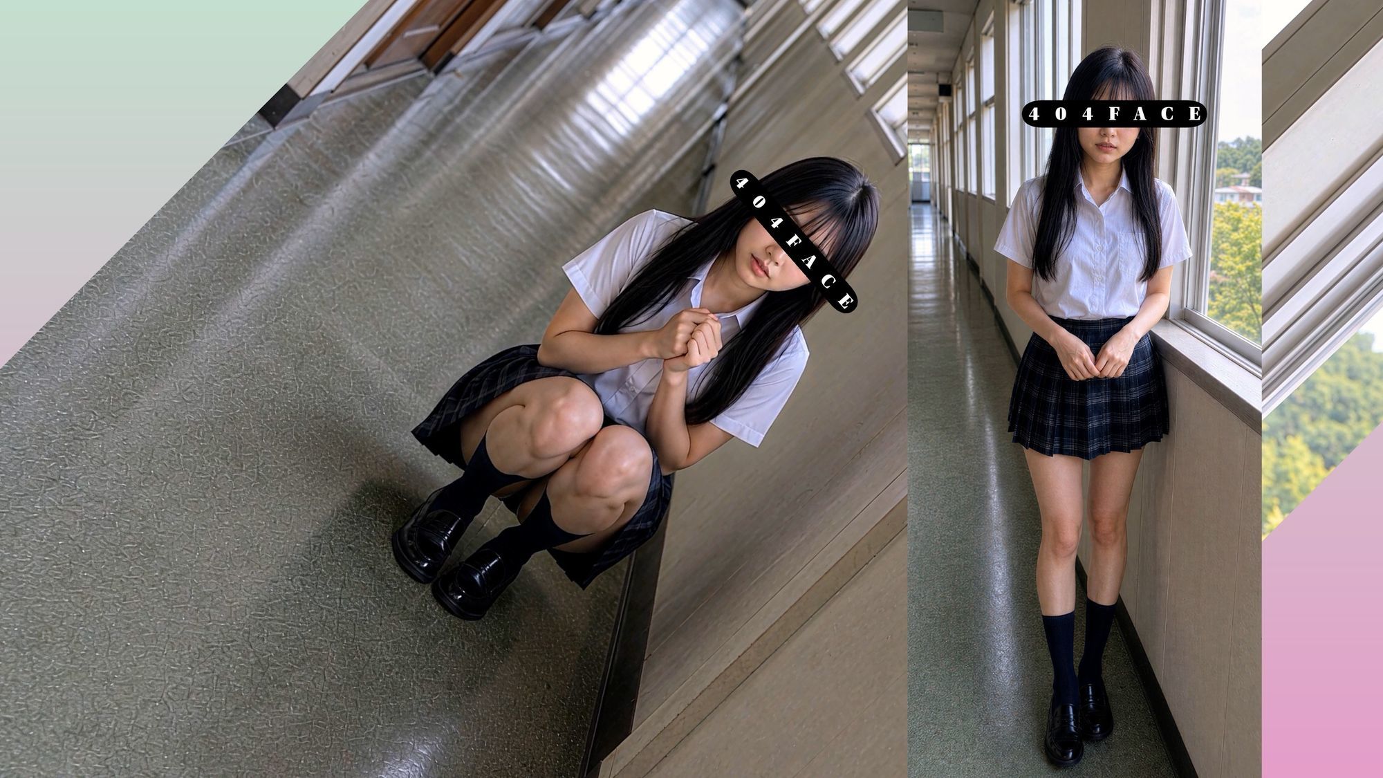 【404FACE】反転世界スキルを使いJK無双してしまうおじさんの世界線！大量顔射☆おまけ込み計36発射☆【4K超高画質動画】Facial Compilation サンプル画像6