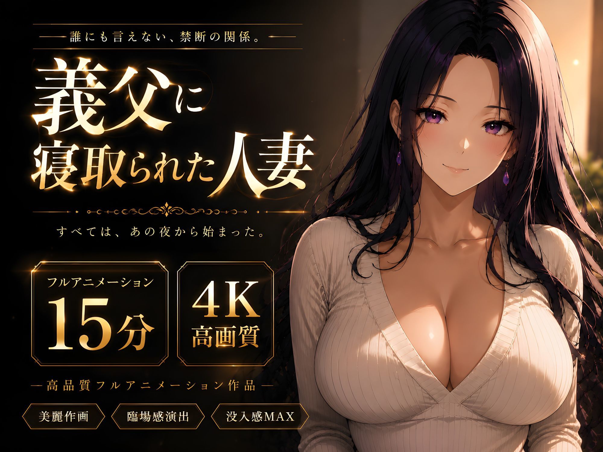 【4Kアニメ】義父に寝取られた人妻まゆみ‥終わりのない支配。 サンプル画像3
