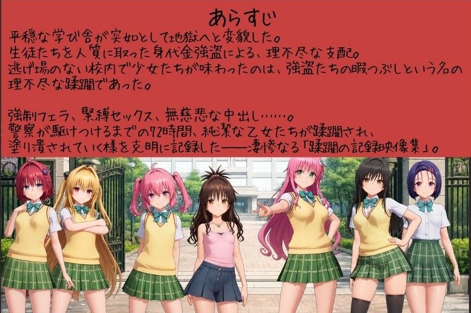 【4K高画質】To L〇VEる〜学校内レ●プ記録集〜【約45分7人収録！】 サンプル画像1