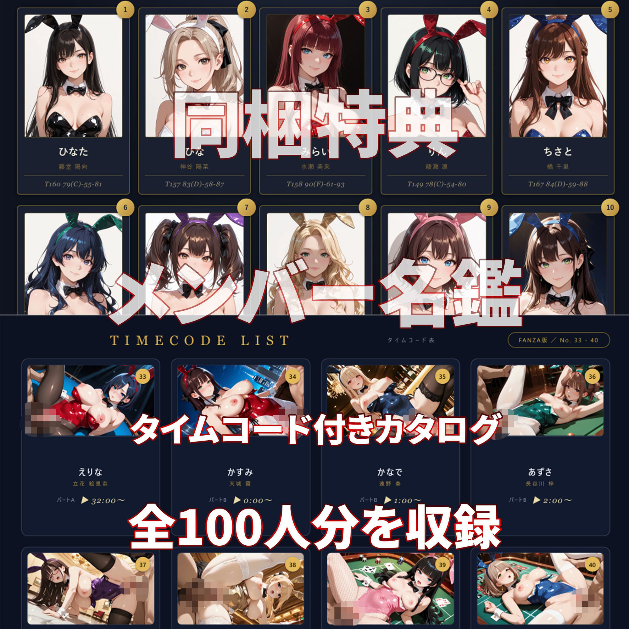 【4K高画質】バニーJKと中出しセックス 美少女だらけの連続絶頂生ハメ100連発 【100分】 サンプル画像6